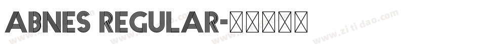 abnes Regular字体转换